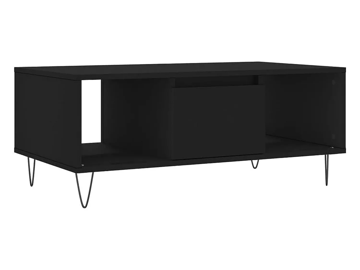 Mesa De Centro*vidaxl Mesa de centro 90x50x36,5 cm derivados de madeira Preto