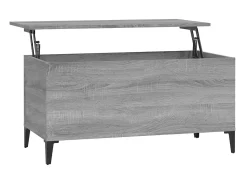 Mesa De Centro* Mesa de centro 90x44,5x45 cm derivados de madeira cinza sonoma PT191438 Cinzento