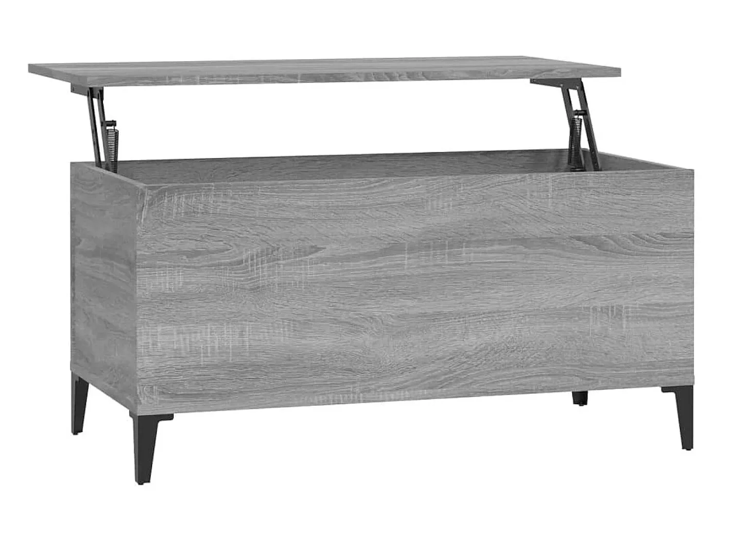 Mesa De Centro* Mesa de centro 90x44,5x45 cm derivados de madeira cinza sonoma PT191438 Cinzento