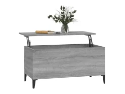 Mesa De Centro* Mesa de centro 90x44,5x45 cm derivados de madeira cinza sonoma PT191438 Cinzento