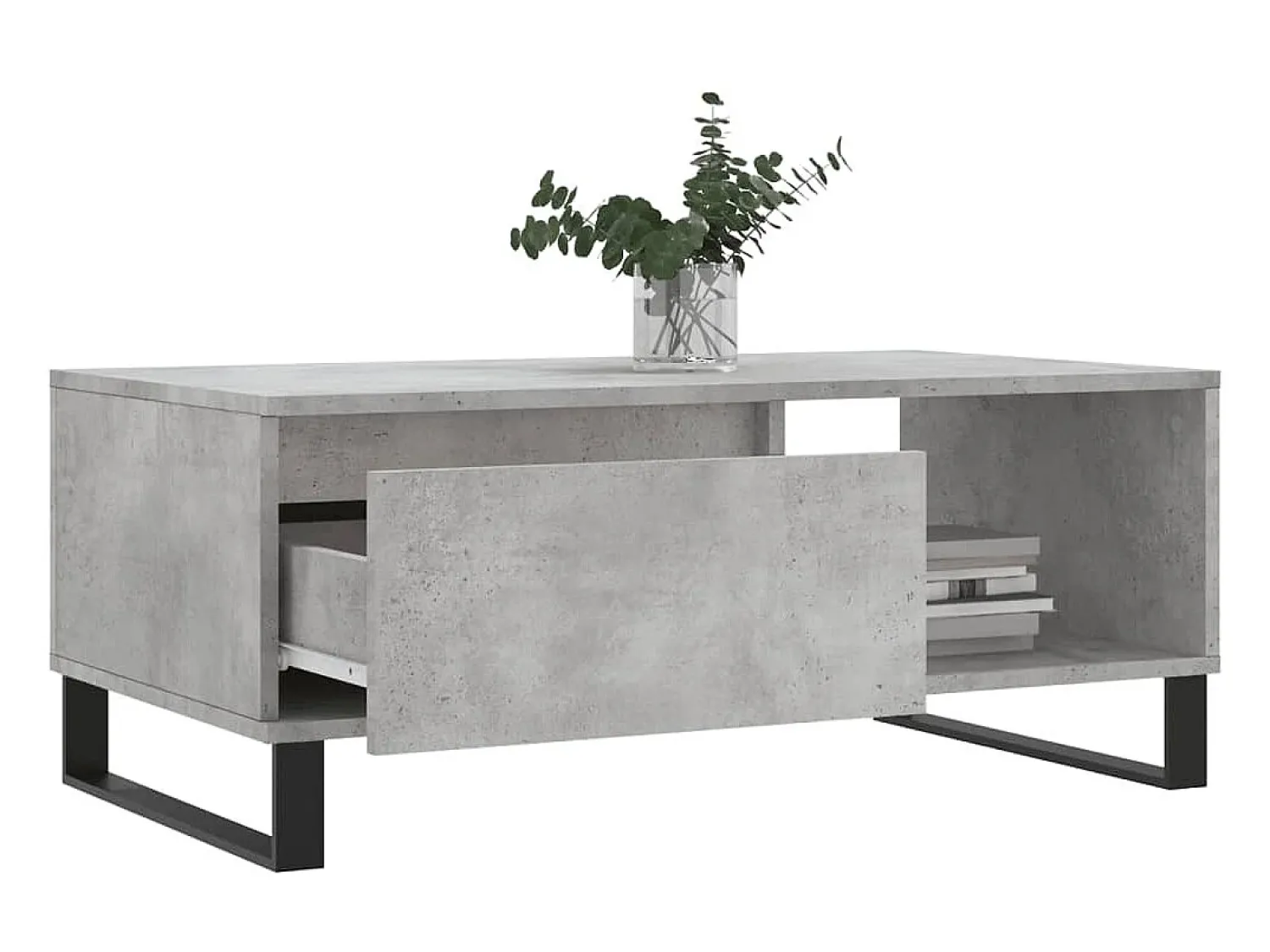 Online Mesa de centro 90x50x36,5 cm derivados madeira cimento PT288242 Cinzento