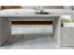 Mesa De Centro|vidaxl Mesa de centro 90x45x35 cm derivados madeira cimento Cinzento