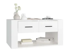 Hot Mesa de centro 80x50x40 cm derivados de madeira PT257462 Branco