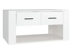 Hot Mesa de centro 80x50x40 cm derivados de madeira PT257462 Branco