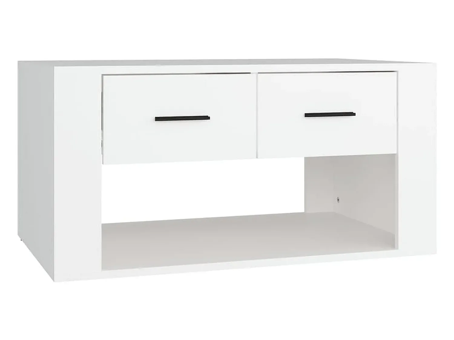Hot Mesa de centro 80x50x40 cm derivados de madeira PT257462 Branco