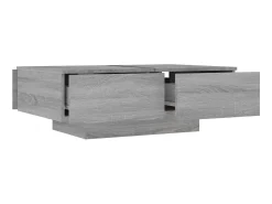 Mesa De Centro| Mesa de centro 90x60x31 cm derivados de madeira sonoma PT624025 Cinzento