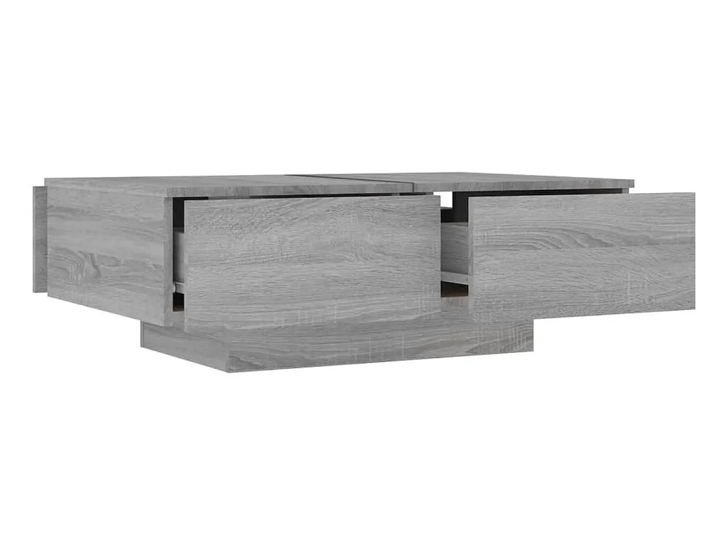 Mesa De Centro| Mesa de centro 90x60x31 cm derivados de madeira sonoma PT624025 Cinzento
