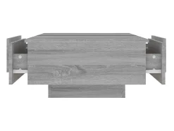 Mesa De Centro| Mesa de centro 90x60x31 cm derivados de madeira sonoma PT624025 Cinzento