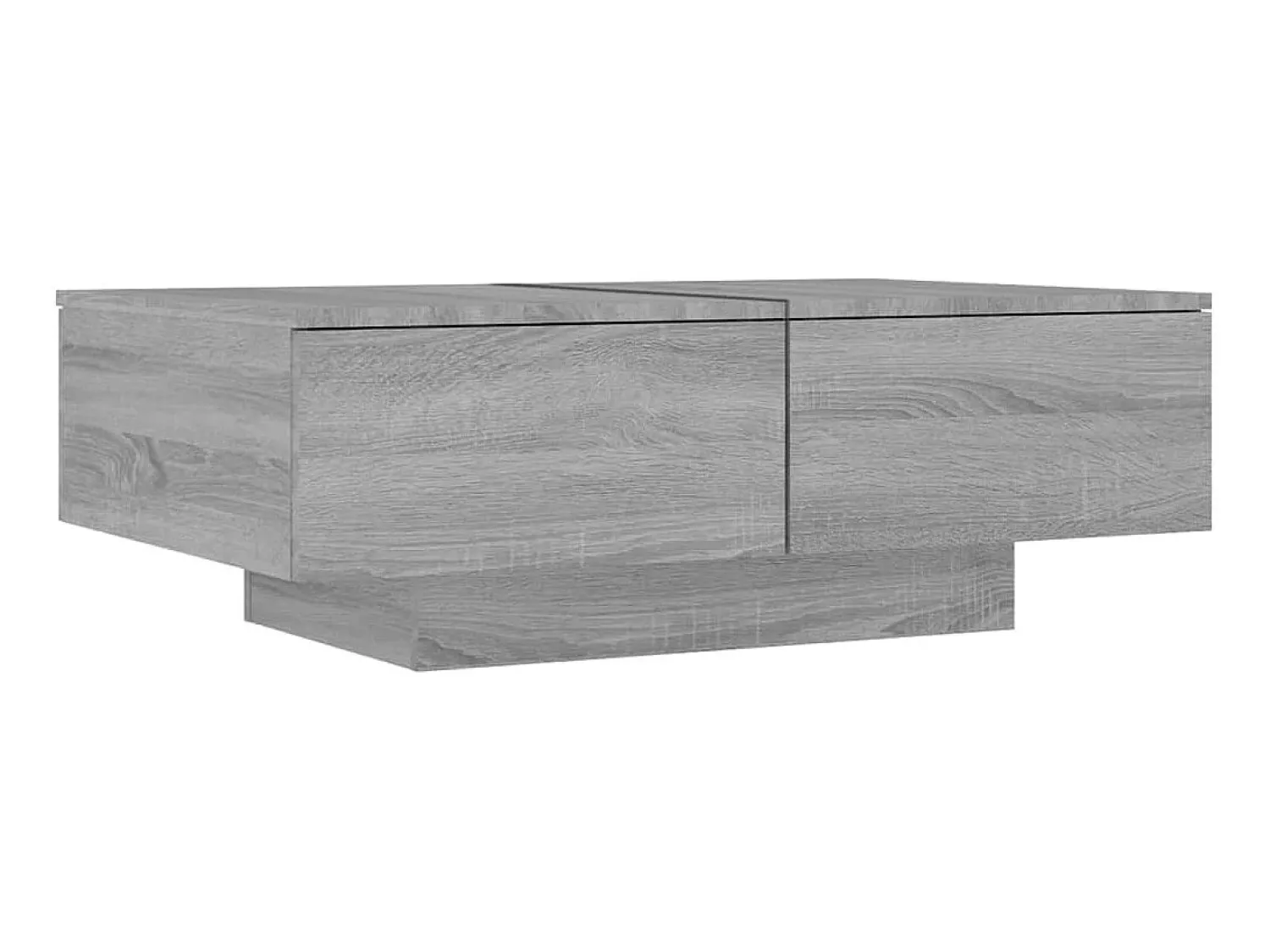 Mesa De Centro| Mesa de centro 90x60x31 cm derivados de madeira sonoma PT624025 Cinzento