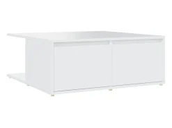 Mesa De Centro| Mesa de centro 80x80x31 cm derivados de madeira PT574874 Branco