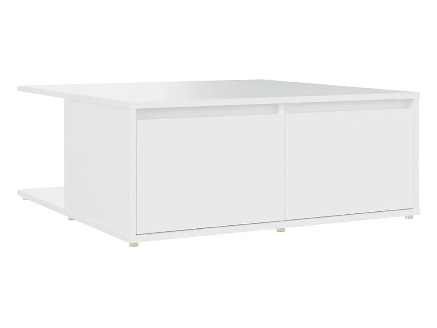 Mesa De Centro| Mesa de centro 80x80x31 cm derivados de madeira PT574874 Branco
