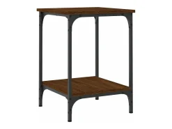 Mesa De Centro|vidaxl Mesa de centro 40x40x55 cm derivados madeira carvalho castanho Natural claro