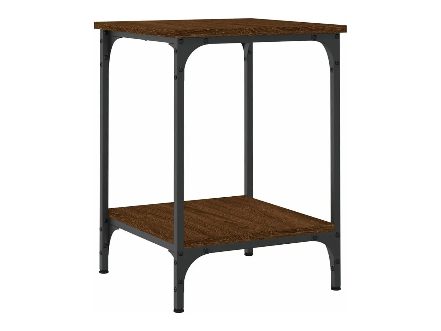 Mesa De Centro|vidaxl Mesa de centro 40x40x55 cm derivados madeira carvalho castanho Natural claro
