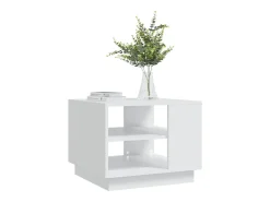 vidaxl Mesa de centro 55x55x43 cm derivados de madeira Branco