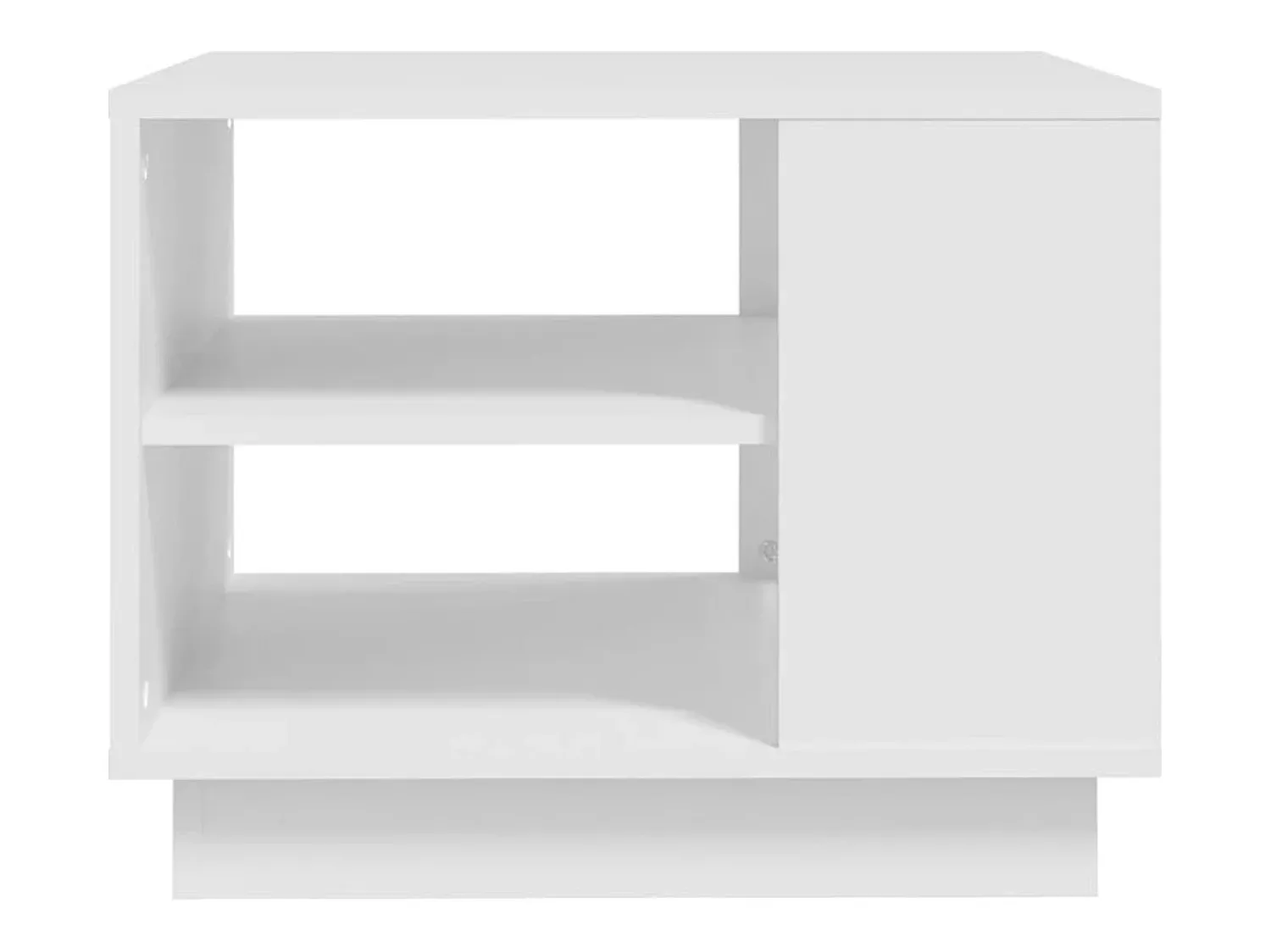 vidaxl Mesa de centro 55x55x43 cm derivados de madeira Branco