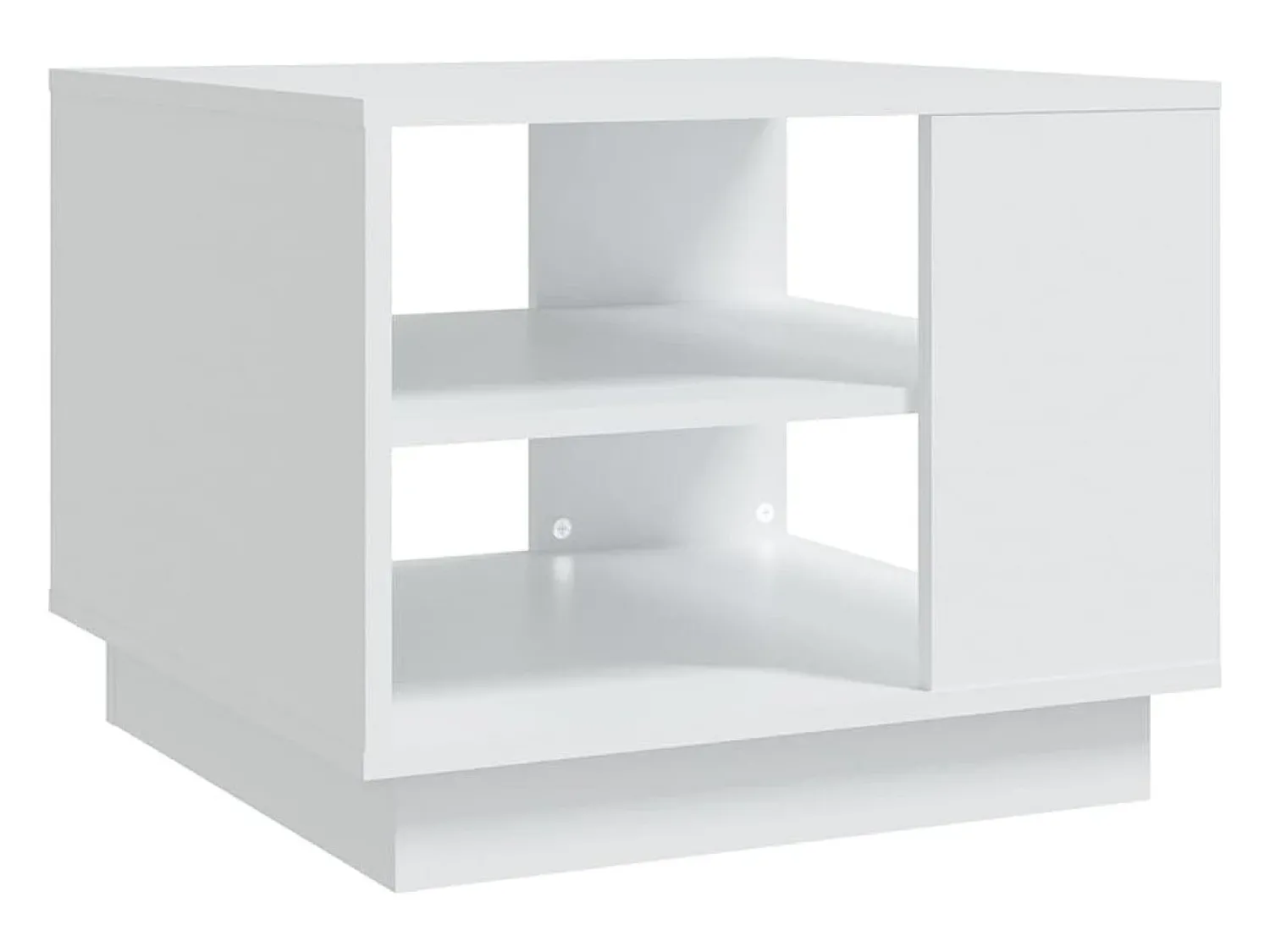 vidaxl Mesa de centro 55x55x43 cm derivados de madeira Branco