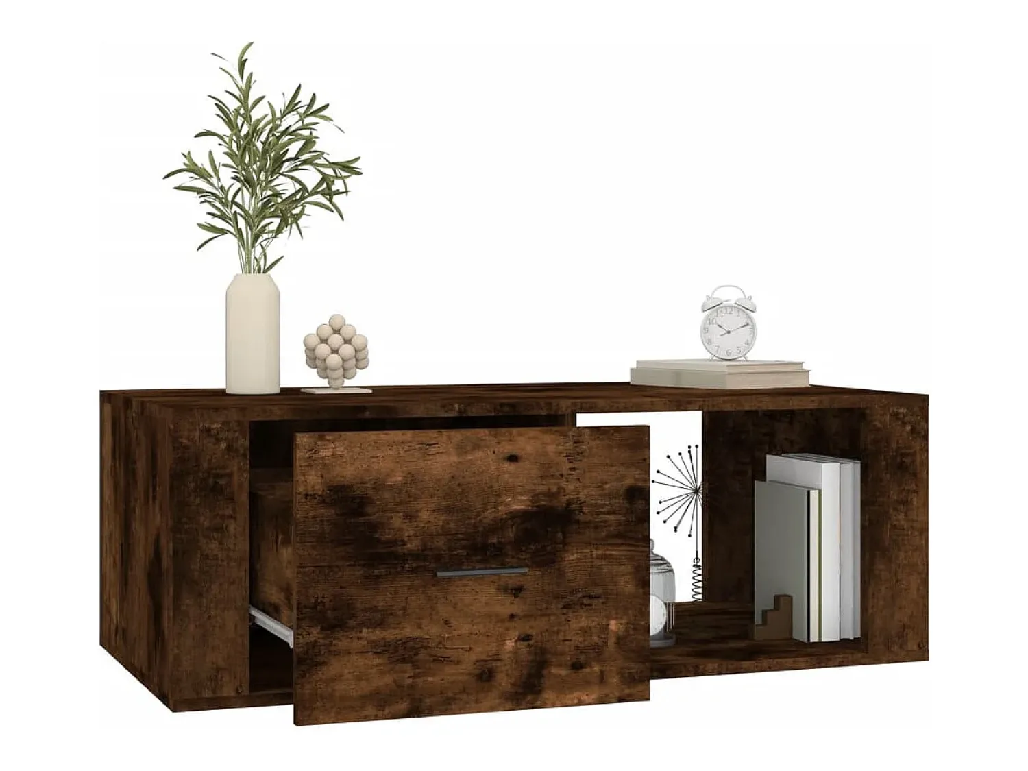 Mesa De Centro|vidaxl Mesa de centro 100x50,5x35 cm derivados madeira carvalho fumado Natural claro