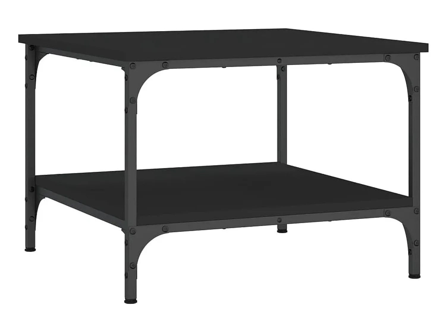 Mesa De Centro| Mesa de centro 55x55x40 cm derivados de madeira PT689182 Preto