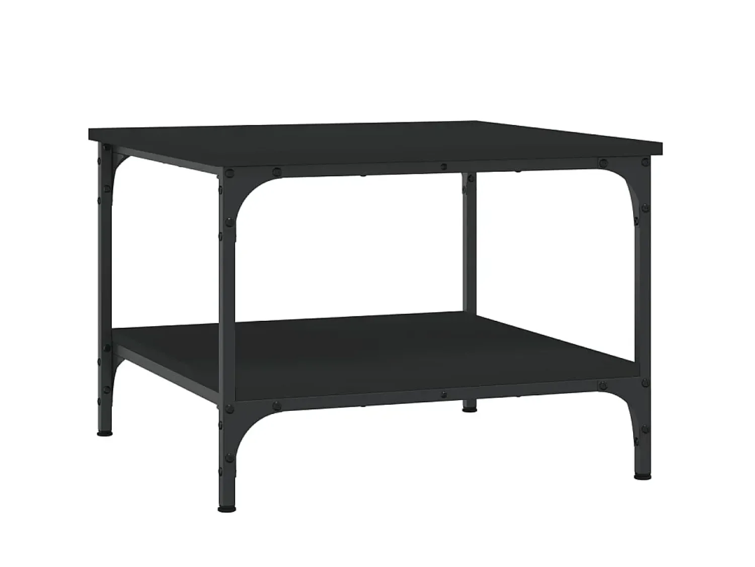Mesa De Centro| Mesa de centro 55x55x40 cm derivados de madeira PT689182 Preto