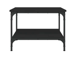 Mesa De Centro| Mesa de centro 55x55x40 cm derivados de madeira PT689182 Preto