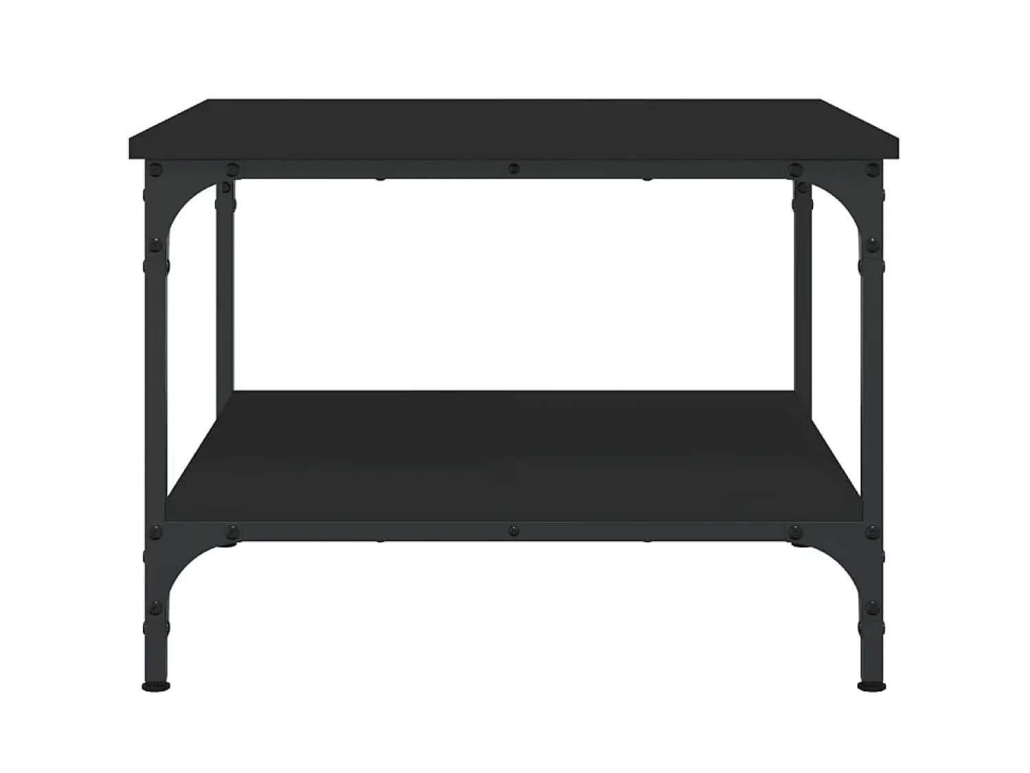 Mesa De Centro| Mesa de centro 55x55x40 cm derivados de madeira PT689182 Preto