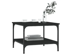 Mesa De Centro| Mesa de centro 55x55x40 cm derivados de madeira PT689182 Preto