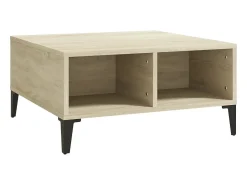 Mesa de centro 60x60x30 cm derivados de madeira carvalho sonoma PT178199^ Mesa De Centro