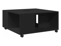 Mesa De Centro*vidaxl Mesa de centro 80x80x40 cm derivados de madeira Preto