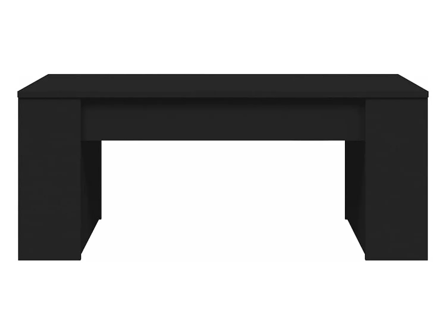 Mesa De Centro| Mesa de centro 102x55x42 cm derivados de madeira PT499122 Preto