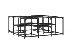 Mesa De Centro| Mesa de centro 91x91x40 cm derivados de madeira PT430558 Preto