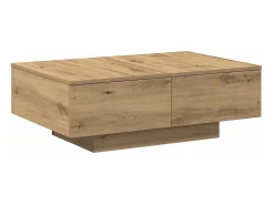 Clearance vidaxl Mesa de centro 90x60x31 cm deriv. madeira carvalho artisiano Natural claro