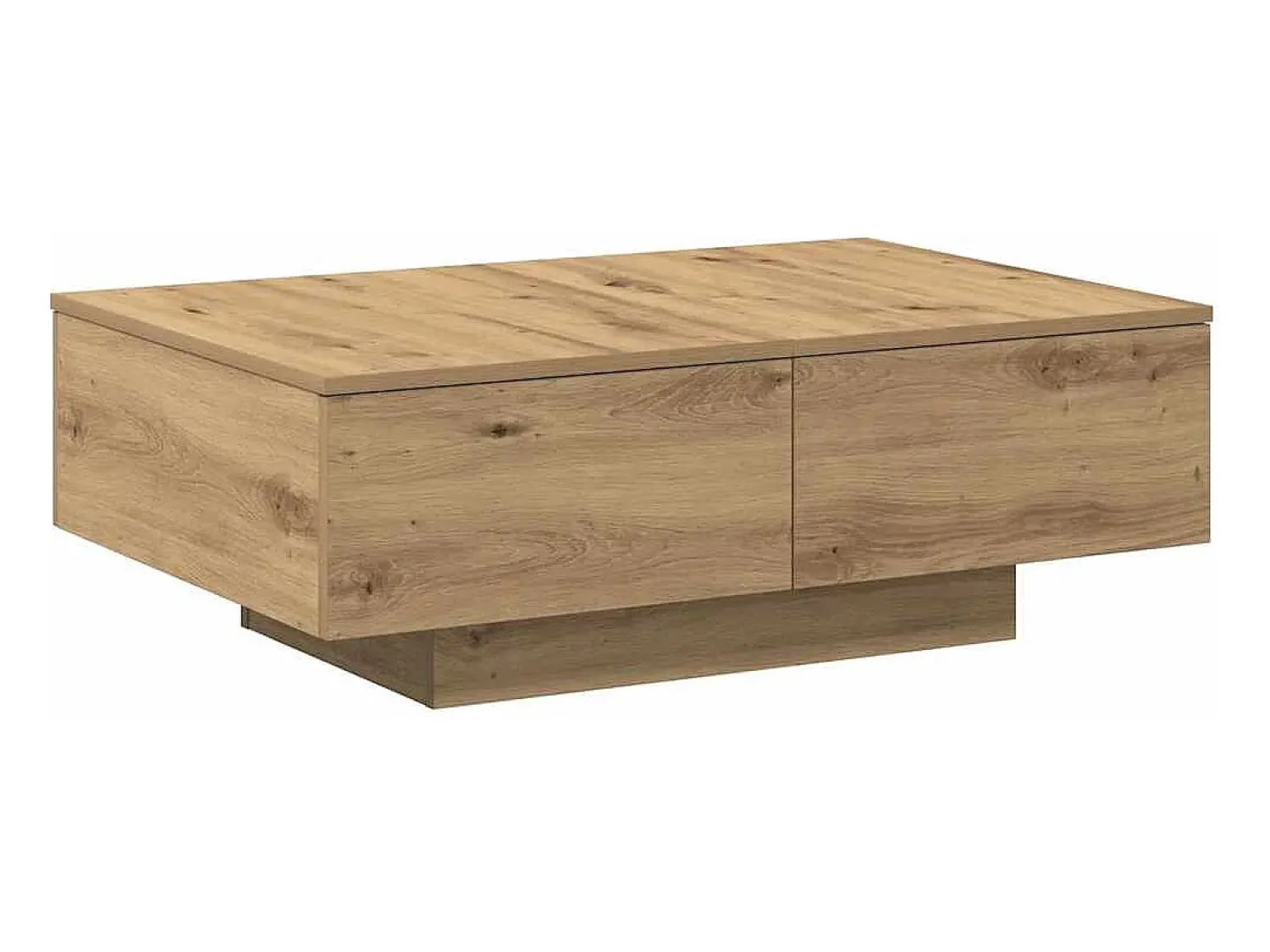 Clearance vidaxl Mesa de centro 90x60x31 cm deriv. madeira carvalho artisiano Natural claro