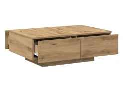 Clearance vidaxl Mesa de centro 90x60x31 cm deriv. madeira carvalho artisiano Natural claro