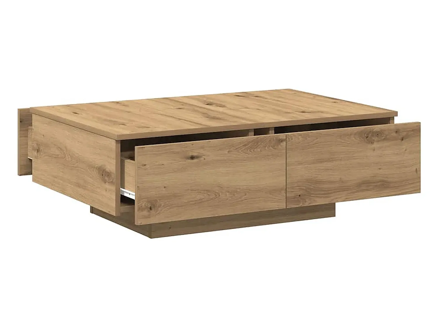 Clearance vidaxl Mesa de centro 90x60x31 cm deriv. madeira carvalho artisiano Natural claro