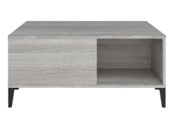 Best Mesa de centro 80x80x36,5 cm derivados madeira sonoma PT301925 Cinzento