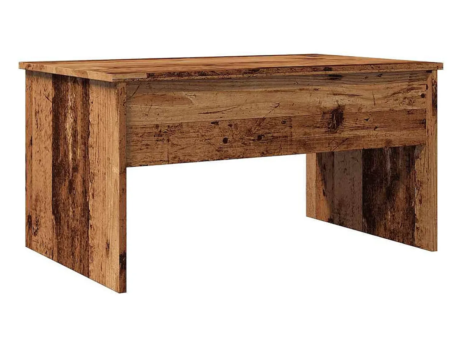 Mesa De Centro*vidaxl Mesa de centro 80x50,5x41,5 cm derivados madeira madeira velha Natural claro
