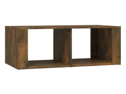Mesa De Centro| Mesa de centro 100x50x36 cm derivados madeira carvalho fumado PT241303 Castanho