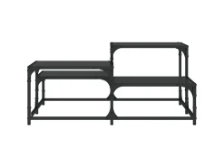 Mesa De Centro* Mesa de centro 87,5x87,5x40 cm derivados de madeira PT766471 Preto