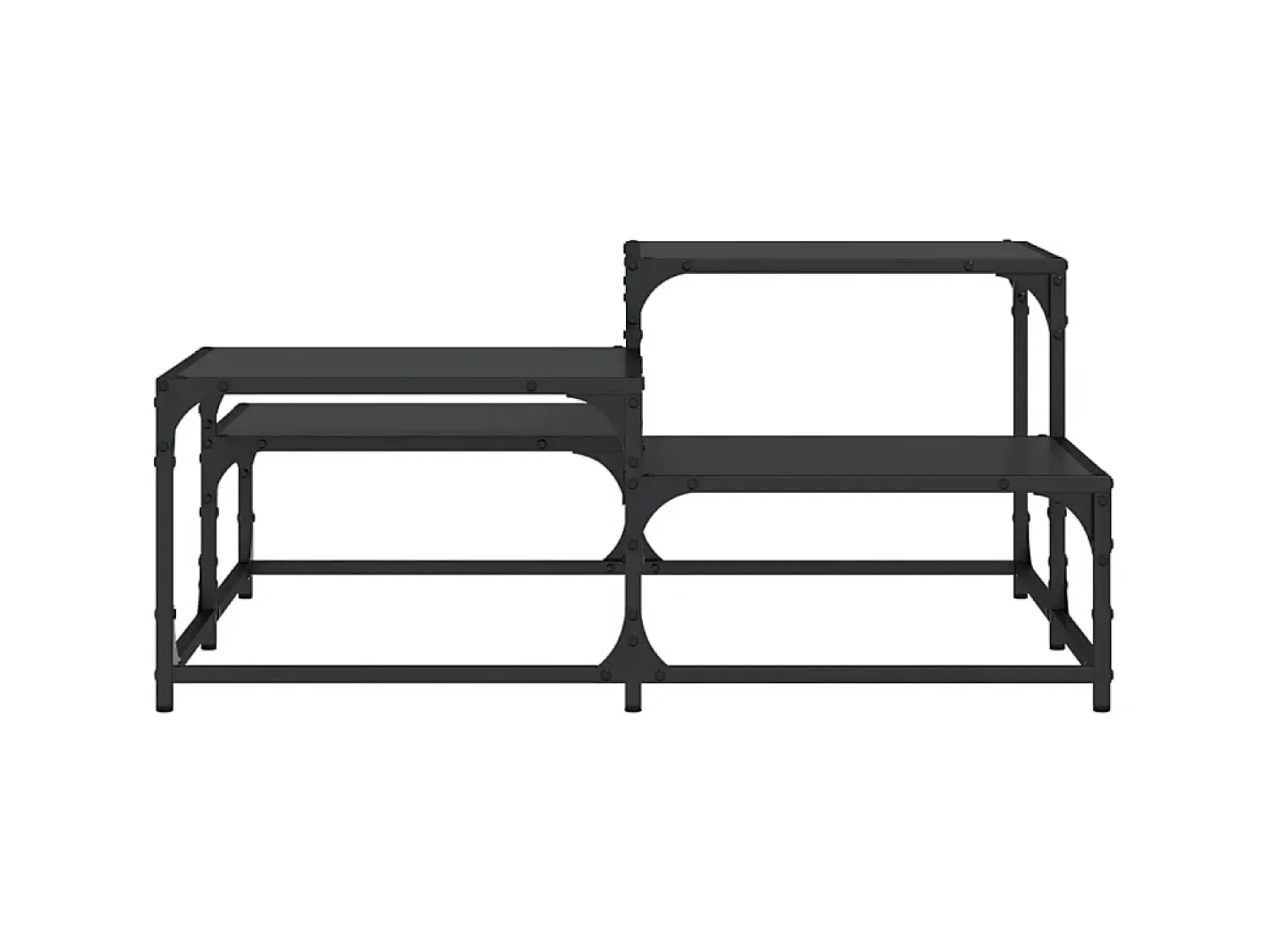 Mesa De Centro* Mesa de centro 87,5x87,5x40 cm derivados de madeira PT766471 Preto