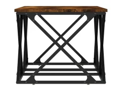 Mesa de centro 100x49x40 cm derivados madeira carvalho fumado PT675161^ Mesa De Centro