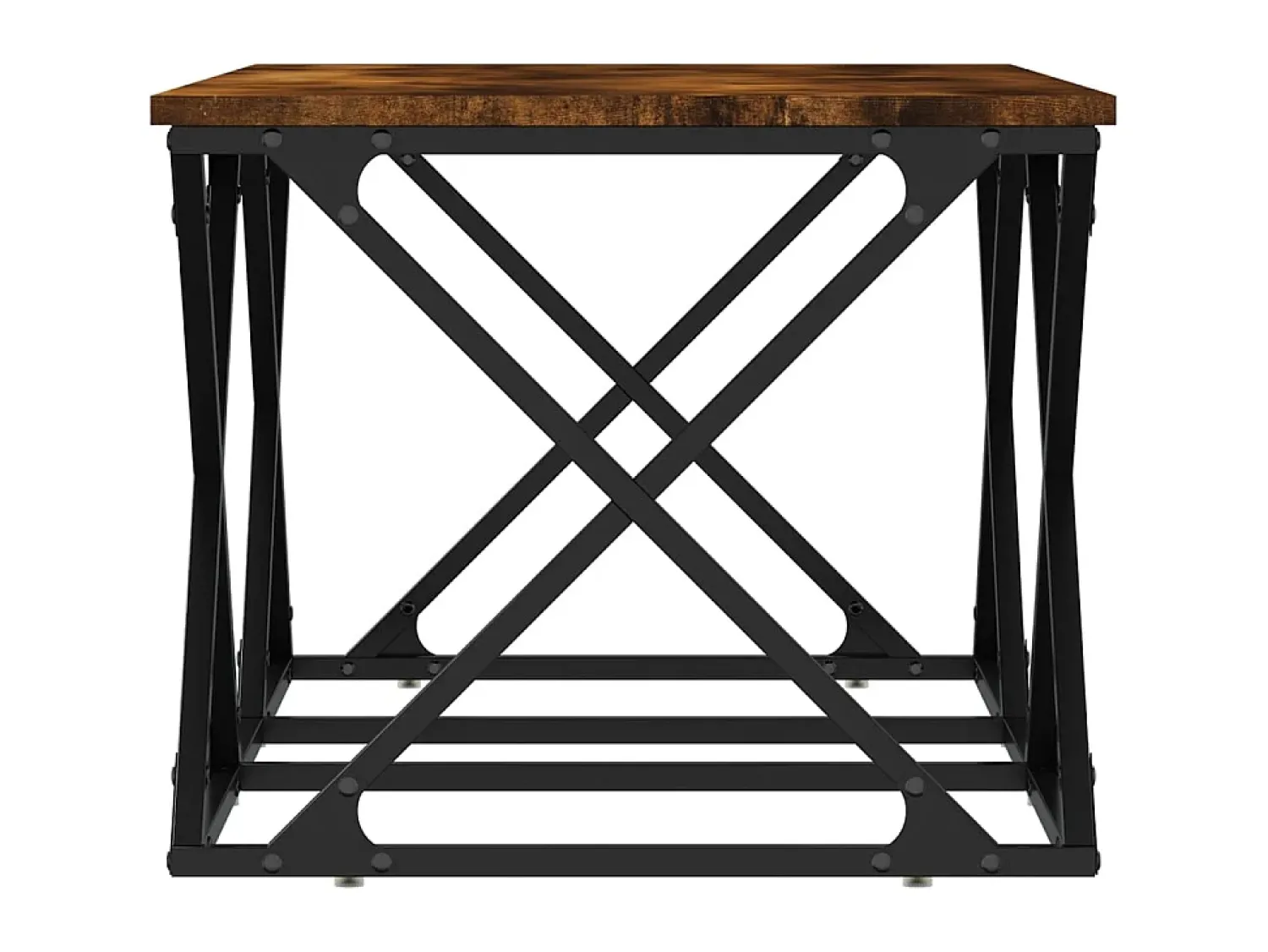 Mesa de centro 100x49x40 cm derivados madeira carvalho fumado PT675161^ Mesa De Centro