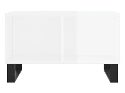 Mesa De Centro* Mesa de centro 60x50x36,5 cm derivados madeira brilhante PT774691 Branco