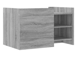 Mesa De Centro|vidaxl Mesa de centro 80x50x50 cm derivados de madeira sonoma Cinzento