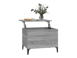 Mesa De Centro* Mesa de centro 60x44,5x45 cm derivados de madeira cinza sonoma PT897264 Cinzento