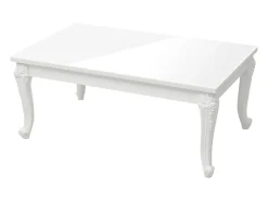 Mesa De Centro*vidaxl Mesa de centro 100x50x42 cm derivados madeira brilhante Branco