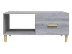 Mesa De Centro|vidaxl Mesa de centro 89,5x50x40 cm derivados madeira sonoma Cinzento