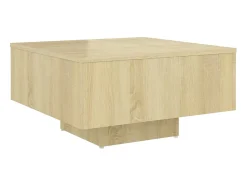 Hot Mesa de centro 60x60x31,5 cm derivados madeira carvalho sonoma PT136389 Castanho