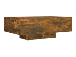 Mesa De Centro| Mesa de centro 85x55x31 cm derivados de madeira carvalho fumado PT113732 Castanho