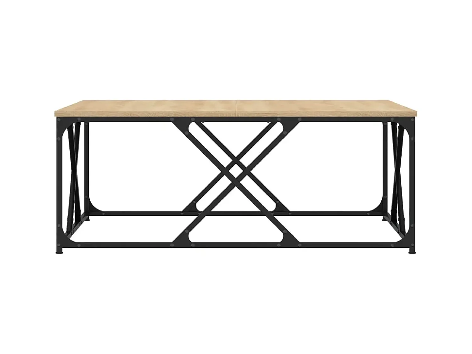 Online Mesa de centro 100x100x40 cm derivados madeira carvalho sonoma PT177260 Castanho
