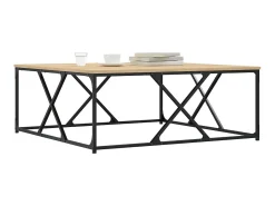 Online Mesa de centro 100x100x40 cm derivados madeira carvalho sonoma PT177260 Castanho